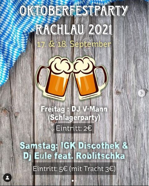 Oktoberfestparty Rachlau